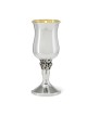 Hazorfim 925 Sterling Silver Eshkol Kiddush Cup with Gold-Plated Inter