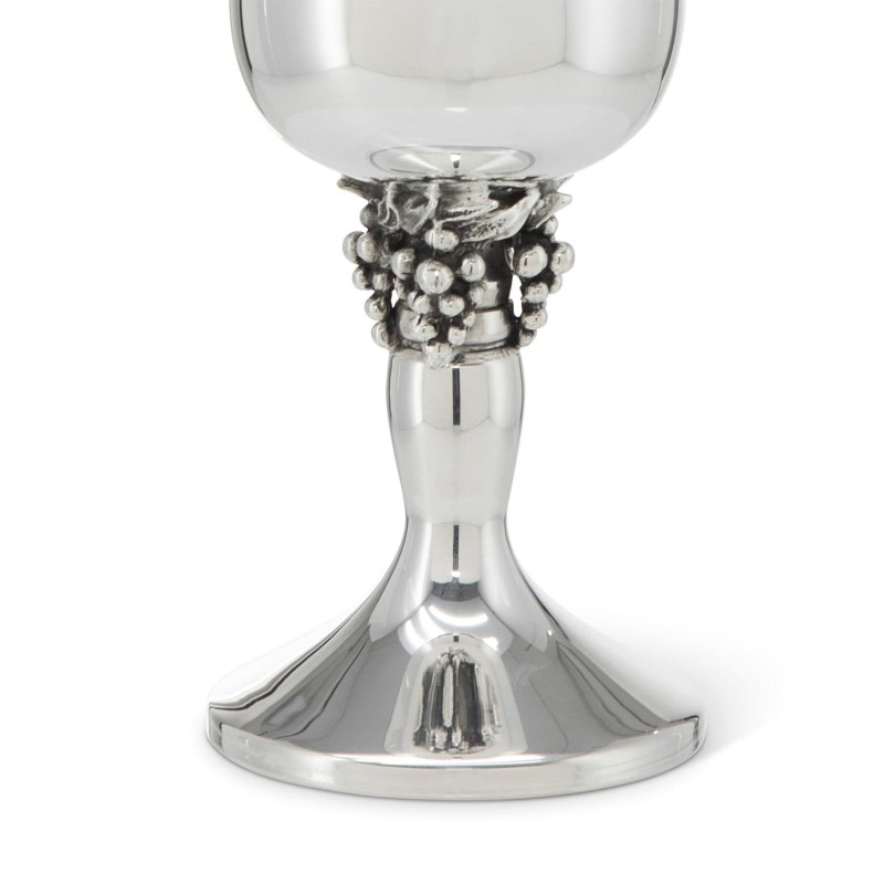 Hazorfim 925 Sterling Silver Eshkol Kiddush Cup with Gold-Plated Inter