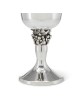 Hazorfim 925 Sterling Silver Eshkol Kiddush Cup with Gold-Plated Inter