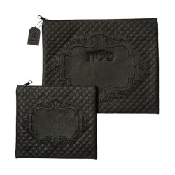 Faux Suede Tallit and Tefillin Bag Set Diam... | Talit & Tefillin Bags