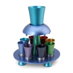 Yair Emanuel Anodized Aluminum Kiddush Fountain - Rainbow