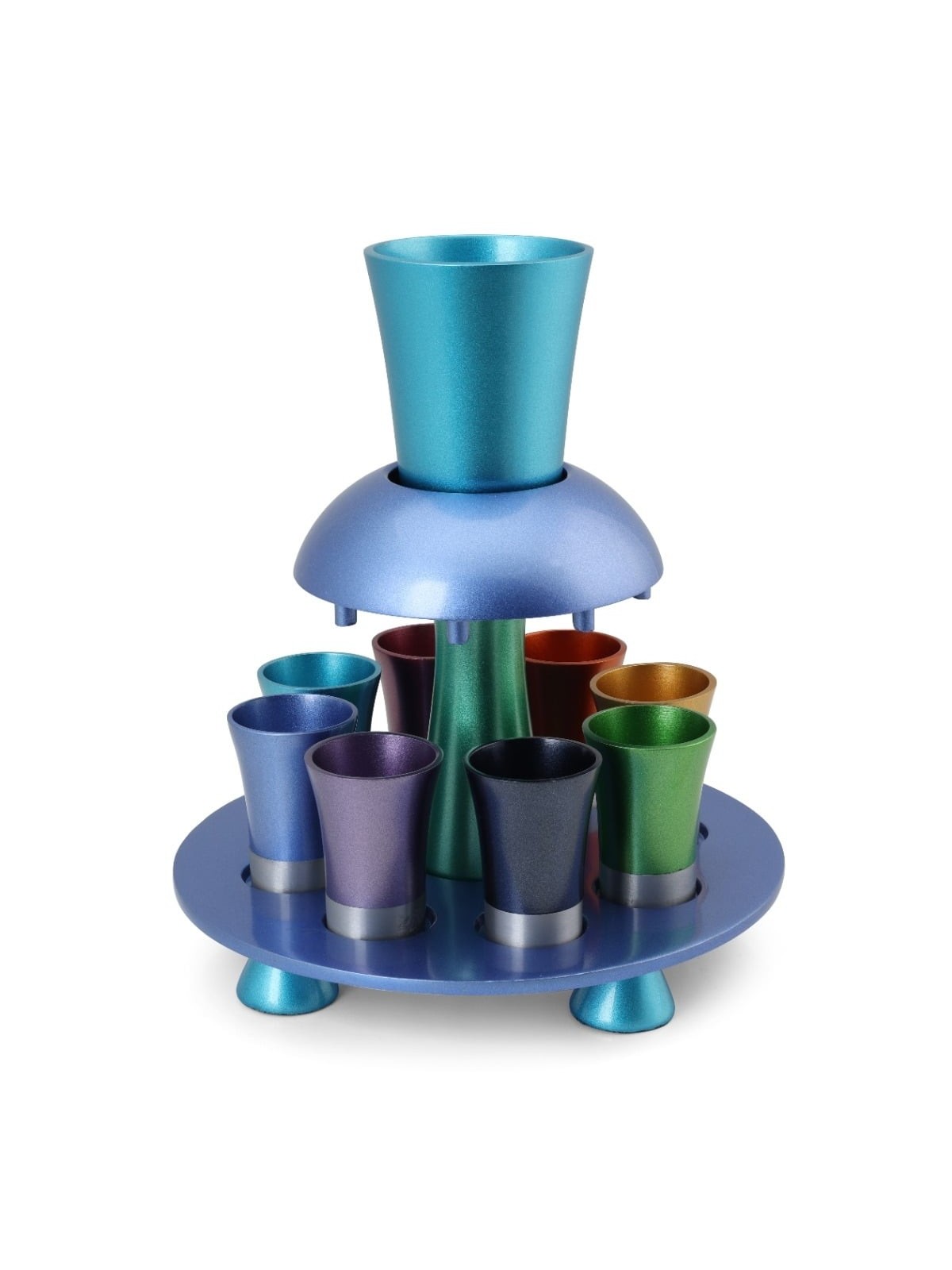 Yair Emanuel Anodized Aluminum Kiddush Fountain - Rainbow