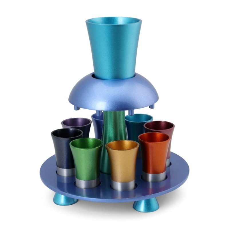 Yair Emanuel Anodized Aluminum Kiddush Fountain - Rainbow