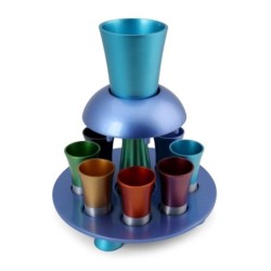 Yair Emanuel Anodized Aluminum Kiddush Fountain - Rainbow