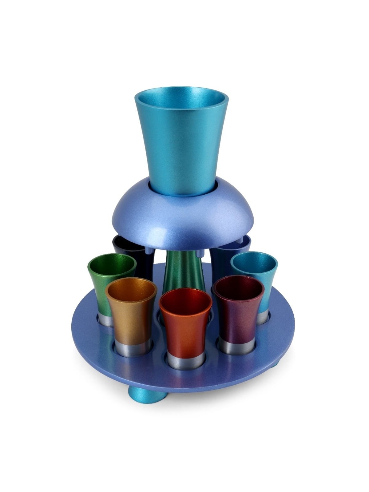 Yair Emanuel Anodized Aluminum Kiddush Fountain - Rainbow