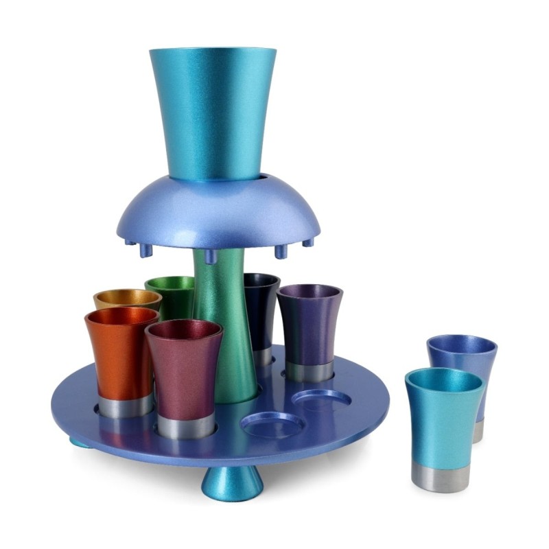 Yair Emanuel Anodized Aluminum Kiddush Fountain - Rainbow