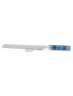 Yair Emanuel Colorful Rings Challah Knife With Mini Salt Shaker (Choic