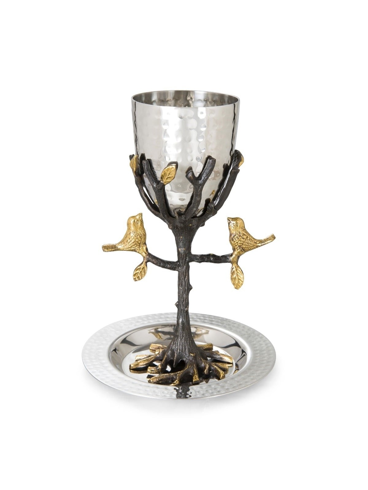 Yair Emanuel Handmade Tree of Life Kiddush Cup Set