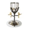 Yair Emanuel Handmade Tree of Life Kiddush Cup Set