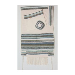 Tallit Gan Eden Blue | Weaving Creation Tallit