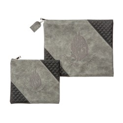 Faux Suede Tallit and Tefillin Bag Breslev ... | Talit & Tefillin Bags