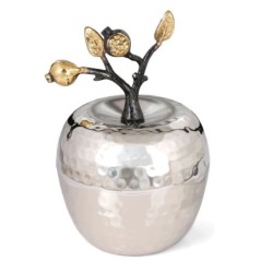 Yair Emanuel Apple Rosh Hashanah Honey Dish with Pomegranates