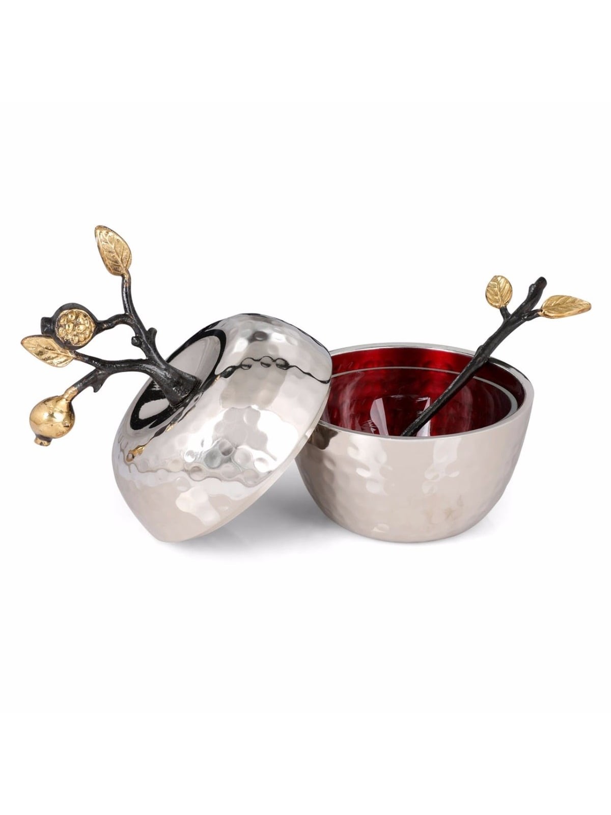 Yair Emanuel Apple Rosh Hashanah Honey Dish with Pomegranates