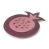 Yair Emanuel Aluminum 2-Piece Trivet Set - Pomegranate - Magenta