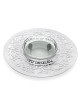 Dorit Judaica Stainless Steel & Glass Rosh Hashanah Honey Dish - Pomeg