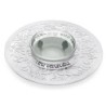 Dorit Judaica Stainless Steel & Glass Rosh Hashanah Honey Dish - Pomeg