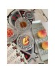 Dorit Judaica Stainless Steel & Glass Rosh Hashanah Honey Dish - Pomeg