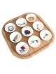 Modern Rosh Hashanah Seder Plate Bamboo by Mickala Design