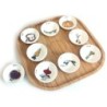 Modern Rosh Hashanah Seder Plate Bamboo by Mickala Design