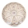 Bamboo Rosh Hashanah Seder Plate with Pomegranate Motif