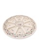 Bamboo Rosh Hashanah Seder Plate with Pomegranate Motif