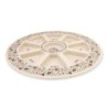 Bamboo Rosh Hashanah Seder Plate with Pomegranate Motif