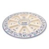Bamboo Rosh Hashanah Seder Plate with Pomegranate Motif