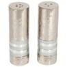 Yair Emanuel Textured Nickel Cylinder Salt and Pepper Set