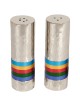 Yair Emanuel Textured Nickel Cylinder Salt and Pepper Set