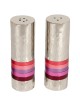 Yair Emanuel Textured Nickel Cylinder Salt and Pepper Set