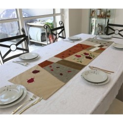 Yair Emanuel Raw Silk Runner - Pomegranates Gold