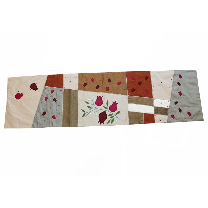 Yair Emanuel Raw Silk Runner - Pomegranates Gold