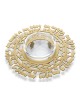 Dorit Judaica Plat de miel Shanah Tovah plaqué or