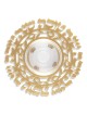 Dorit Judaica Plat de miel Shanah Tovah plaqué or