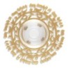 Dorit Judaica Gold Plated Shanah Tovah Honey Dish