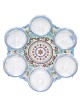 Pomegranate Mandala Rosh Hashanah Seder Plate by Dorit Judaica
