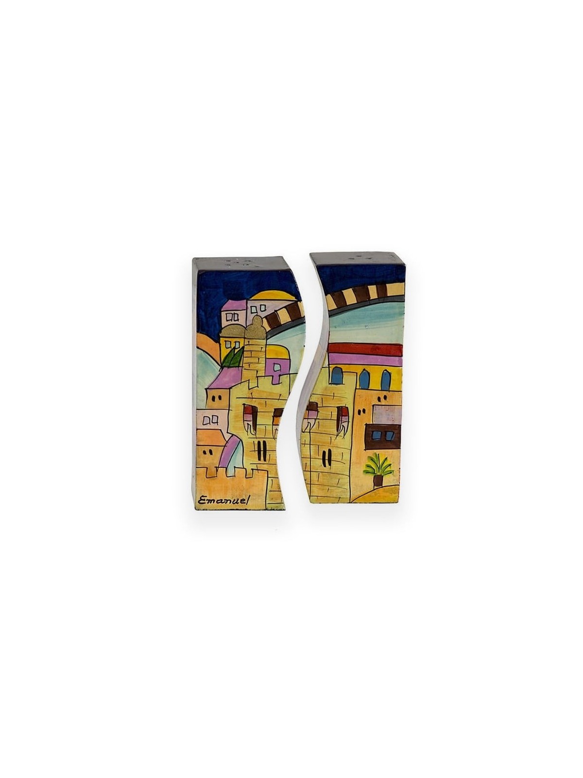 Yair Emanuel Salt & Pepper Shaker - Jerusalem