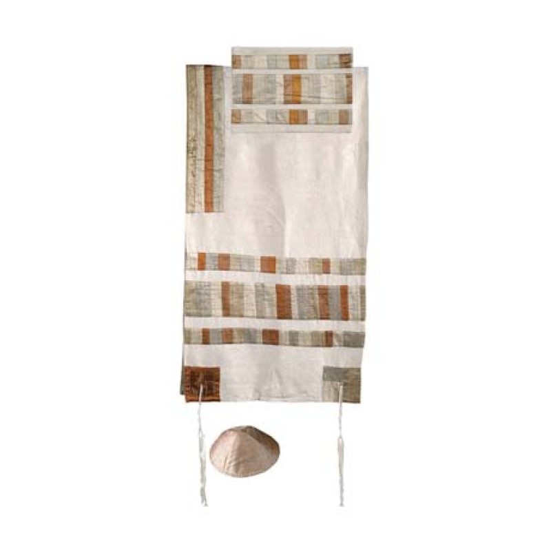 Yair Emanuel Silk Tallit Set with Embroid... | Jewish Gift from Israel