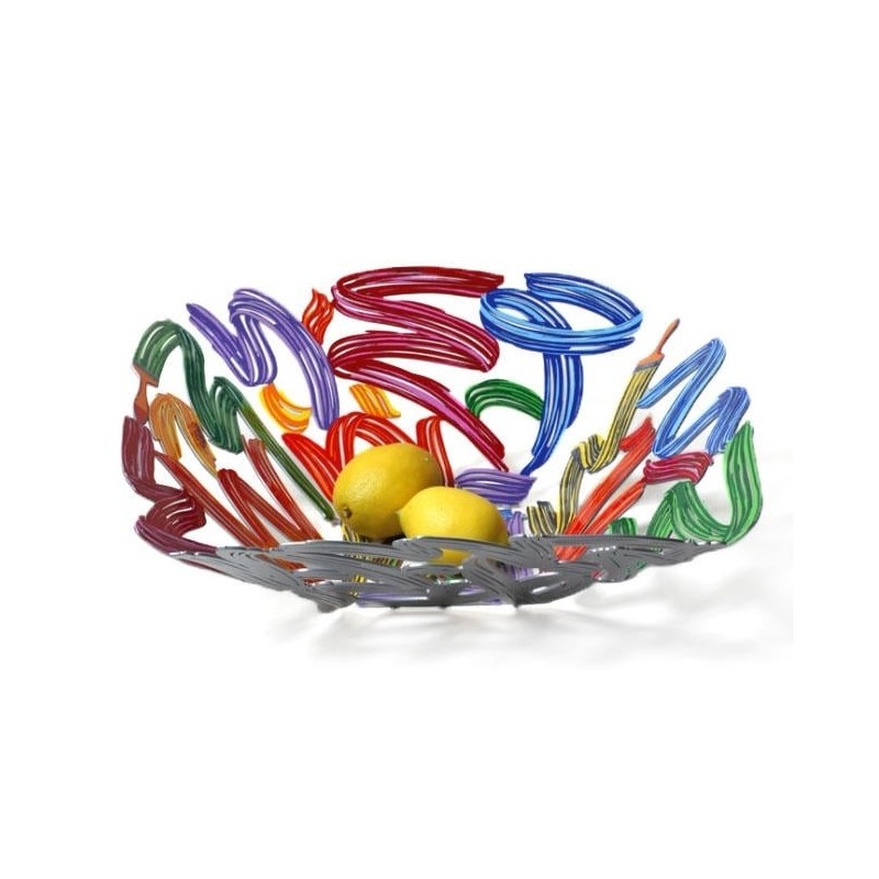 David Gerstein Signed Brush Strokes Fruit Bowl