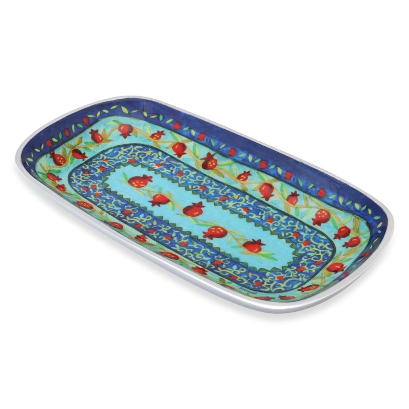Aluminum Pomegranate Serving Tray by Yair Emanuel