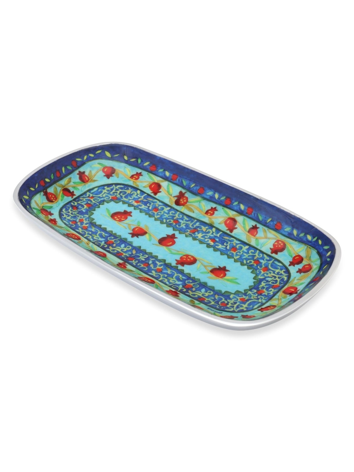 Aluminum Pomegranate Serving Tray by Yair Emanuel