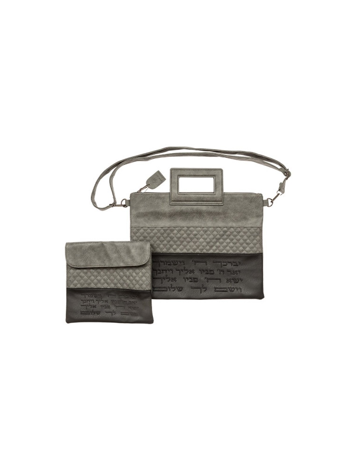 Faux Leather Tallit Tefillin Bags with Aa... | Jewish Gift from Israel