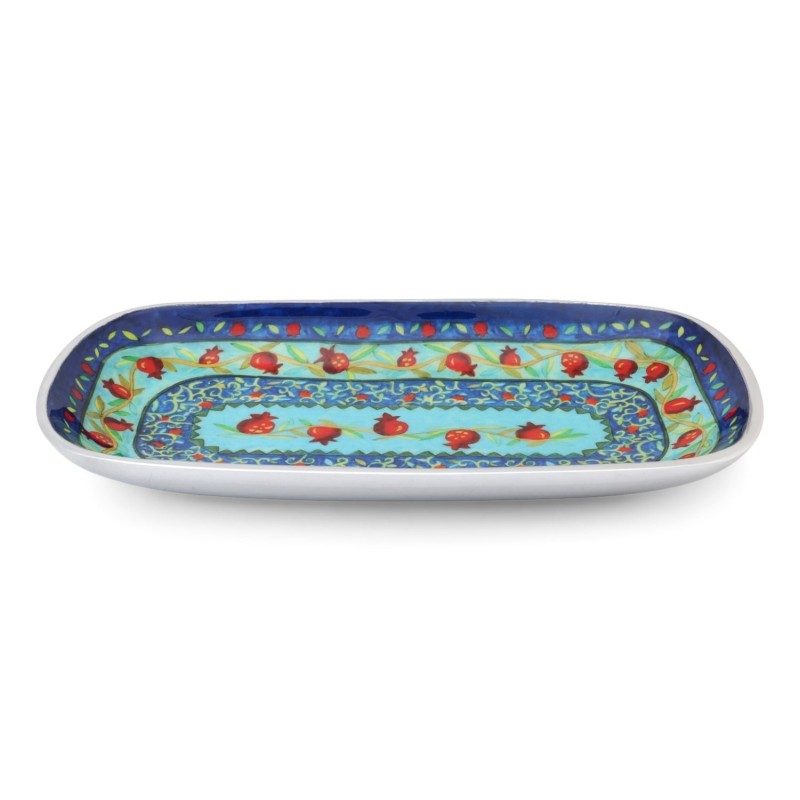 Aluminum Pomegranate Serving Tray by Yair Emanuel