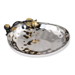 Yair Emanuel Stainless Steel Pomegranate Haroset Bowl - Oval