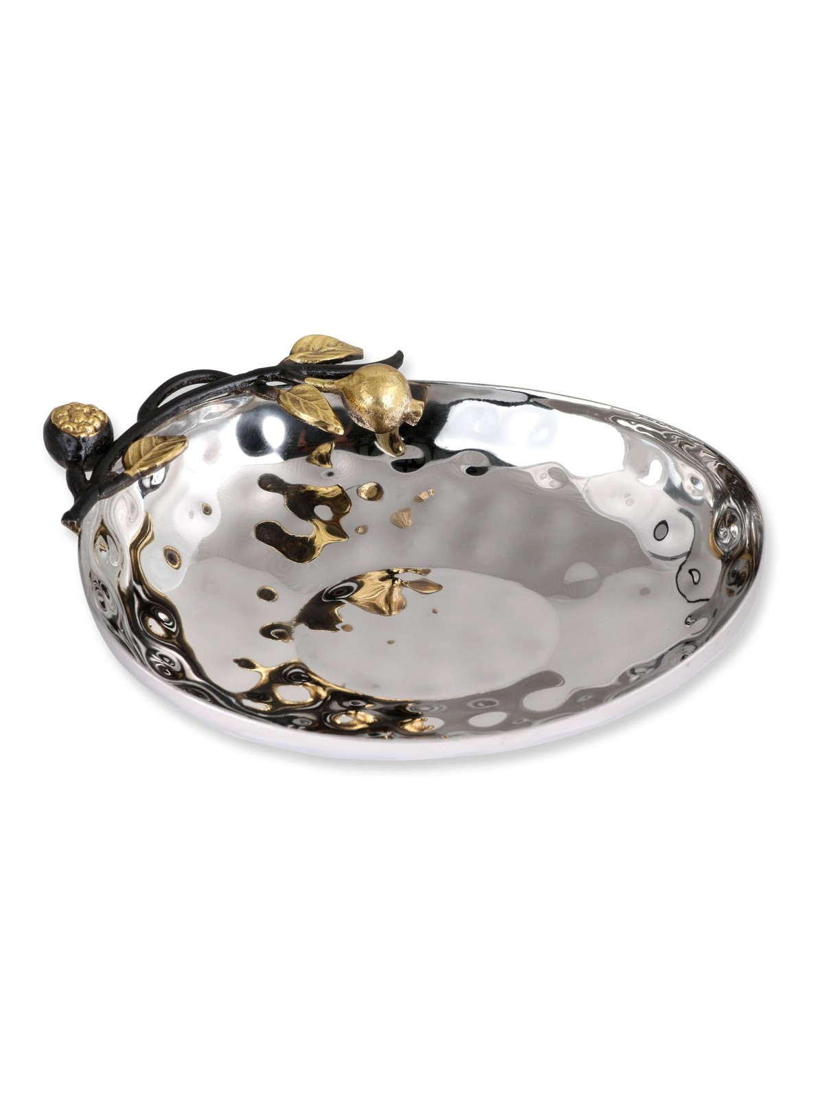 Yair Emanuel Stainless Steel Pomegranate Haroset Bowl - Oval