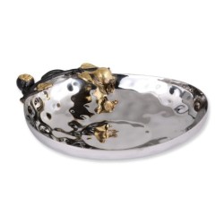 Yair Emanuel Stainless Steel Pomegranate Haroset Bowl - Oval