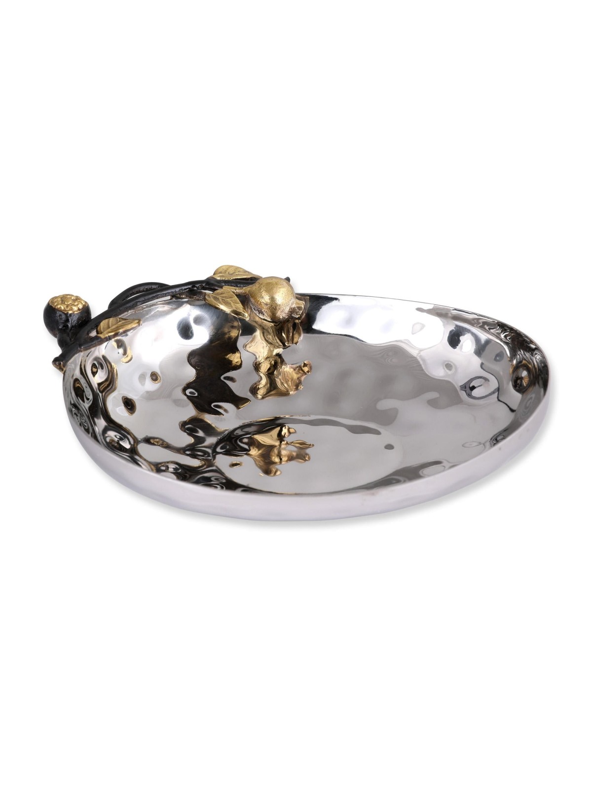 Yair Emanuel Stainless Steel Pomegranate Haroset Bowl - Oval