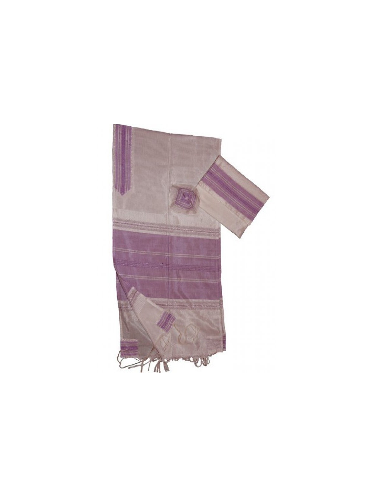 Gabrieli Handwoven White Silk Tallit S... | Gabrieli Hand Woven Tallit