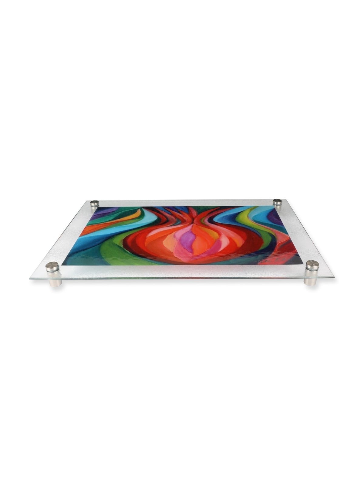 Jordana Klein Pomegranate Large Glass Challah Tray