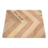 Chevron Pattern Natural Wooden Challah by Yair Emanuel